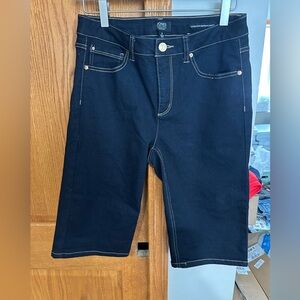 Jones New York Navy Denim with Tan Label
